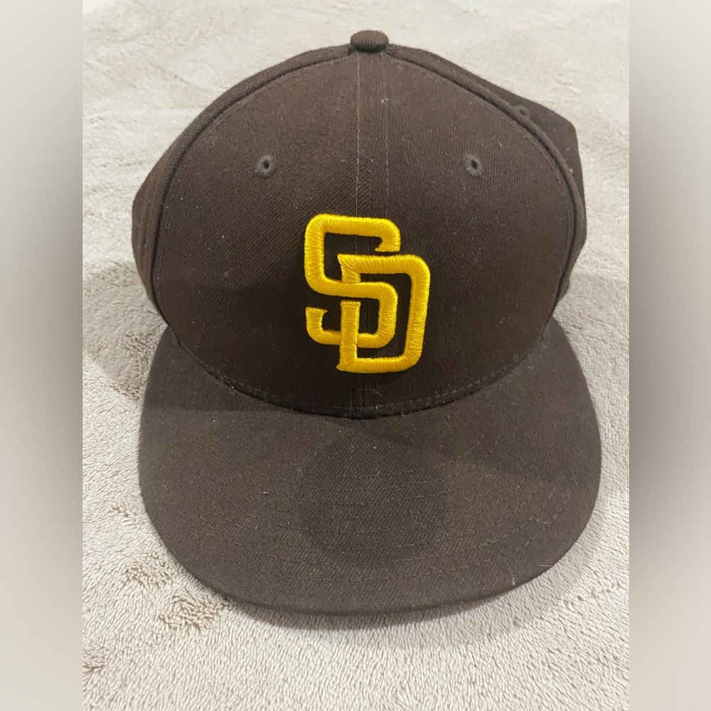 San Diego Padres New Era 59FIFTY On Field Fitted 7 3/8 Brown